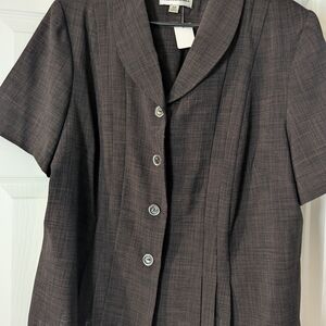 Classic Black Short Sleeve Women's Jacket